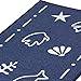 Carvapet 2 Pieces Non-Slip Kitchen Mat Set Rubber Backing Doormat Runner Rug Set, Fish Shell Design (Navy 15