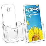xydstay Acrylic Brochure Holder 4x9 Inches Slant