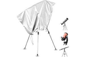 Bigwinyep Telescope Cover with Adjustable Drawstring Zipper Waterproof Astronomical Telescope Cover for Outdoor Indoor, 100x7