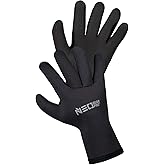 NEO GEAR PRO Worker Gloves | Neoprene Winter Cold Weather Waterproof Work Glove | 3.5 mm | Charcoal Small