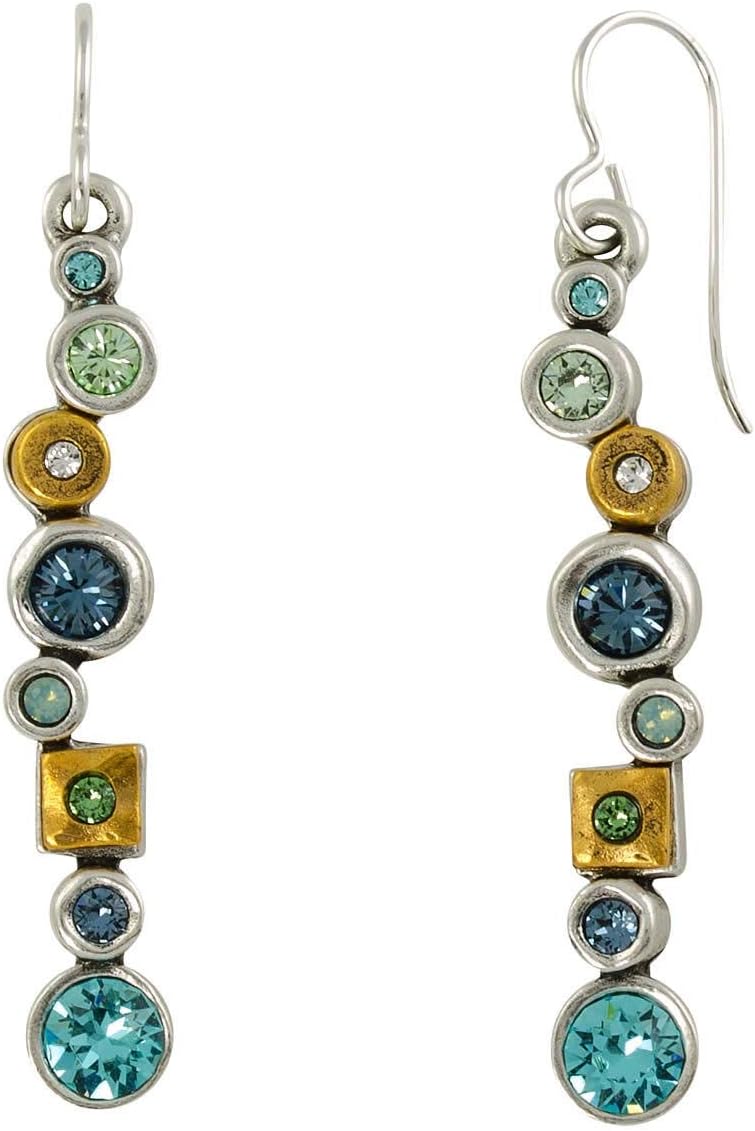 Patricia Locke Dancer Earrings in Silver, Zephyr Color Story