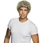 Enigma Costume WigsBoy Band Justin Color Mixed Blonde - Enigma Wigs Curly Ringlets NSync Timber Singer Short Black Roots Lake Fancy Dress American Hustle Bundle MaxWigs Costume Wig Care Guide