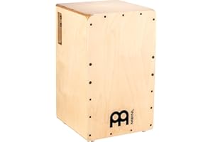 Meinl Percussion Woodcraft Pickup String Cajon Box Drum with Electronics for Amp or PA System and Snare Effect — NOT Made in China — Play with Your Hands, Baltic Birch, 2-Year Warranty (PWC100B)