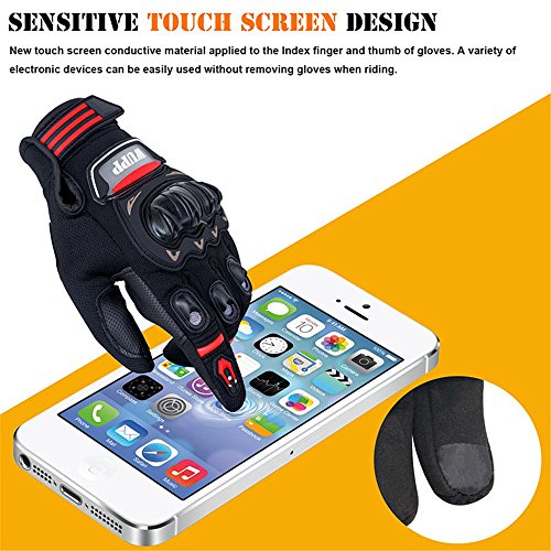 Riding Touch Screen Gloves,MeiLiio Unisex Full Finger Riding Gloves Bike Gloves Great for Cycling,Running, Rugby, Football, Hunting, Walking for Women and Men (L-Size)