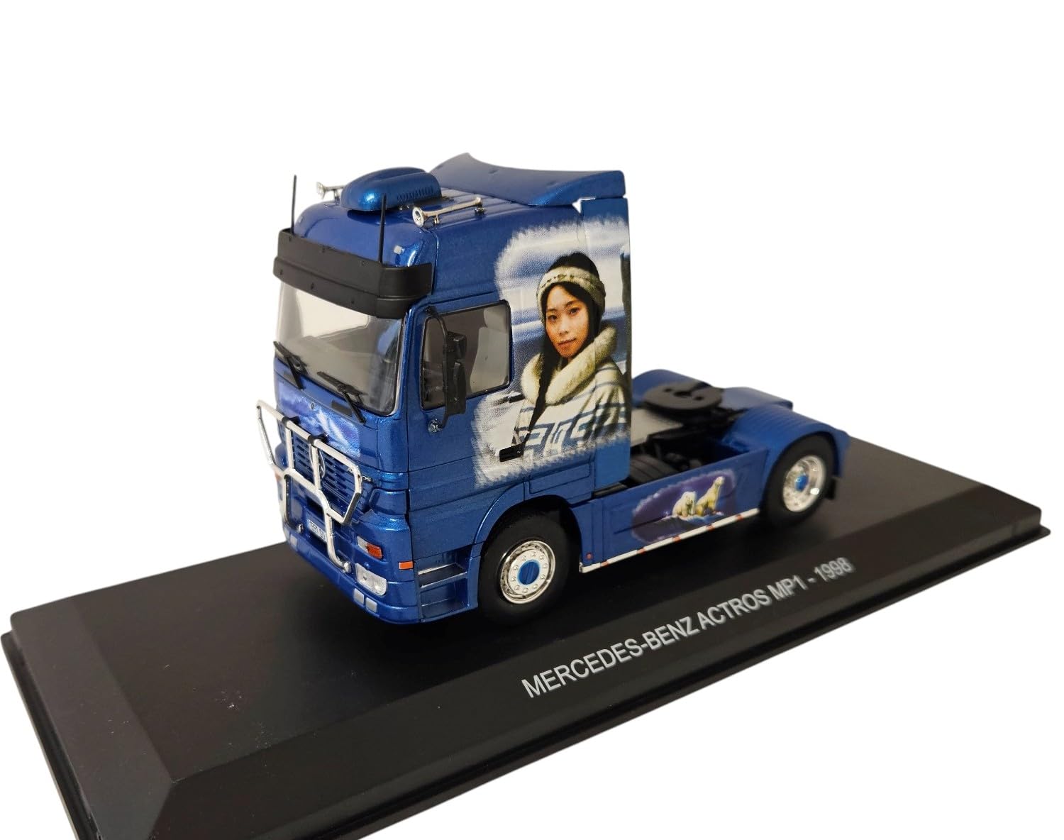 OPO 10 - 1/43 scale miniature truck compatible with Mercedes-Benz Actros MP1 1998 - Hachette IXO CT010 tractor