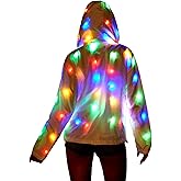 OHLEES LED Light Up Jacket For Women Unisex Adult Novelty Costume For Rave Dance Party Stage Performance Burning Man Clothing