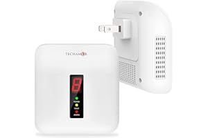 Techamor Y401 Natural Propane Gas Detector, Home Gas Alarm and Monitor, Leak Alarm for LNG, LPG, Methane, Coal Gas Detection in Kitchen, Home, Camper (1 Pack)