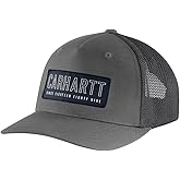 Carhartt Men's 106130 Rugged Flex® Canvas Mesh-Back 1889 Patch Cap