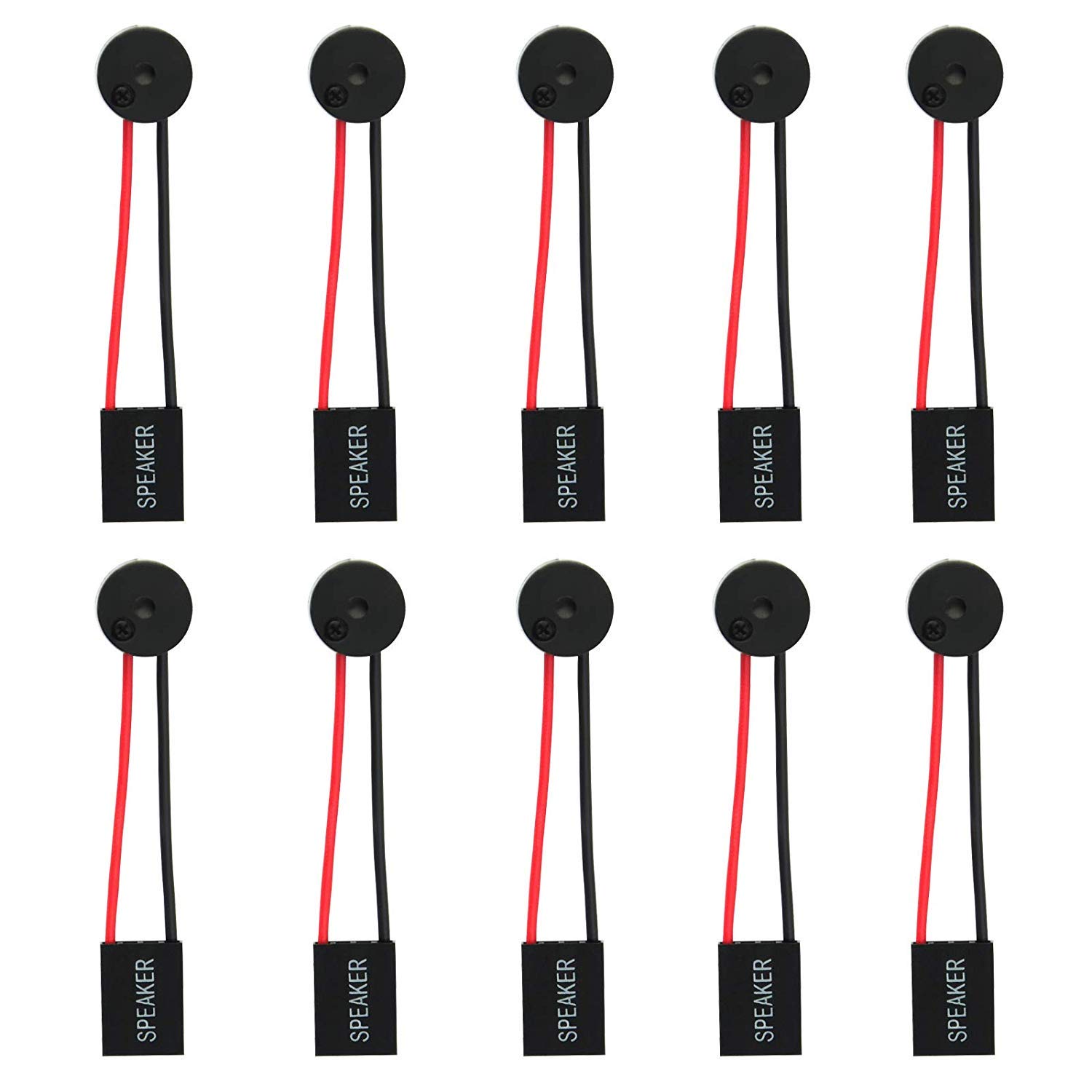 ICQUANZX PC Motherboard Internal Piezo Speaker BIOS Alarm Buzzer for Computer Case DIY (Pack of 10)