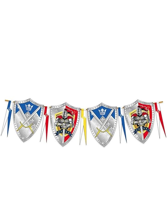 Folat Wimpelkette Ritter & Wappen, 6 m