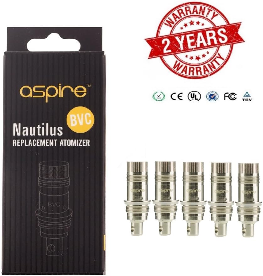 Aspire BVC (Bottom Vertical Coil) Replacement Coils 5 Pack (1.8ohms)