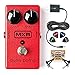 MXR M102 Dyna Comp Compressor Pedal BUNDLED WITH 2 Pack of Blucoil Pedal Patch Cables, Power Supply Slim AC/DC Adapter for 9 Volt DC 670mA AND 4 Celluloid Guitar Picks