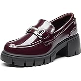 DREAM PAIRS Women's Platform Chunky Loafers