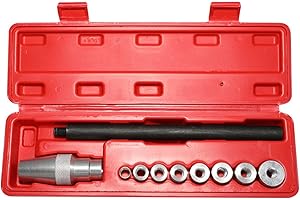 Clutch Alignment Tool, Durable Clutch Alignment Tool Set, with 8 Adaptors for Varying Sizes. Easy & Safe Storage, Designed fo