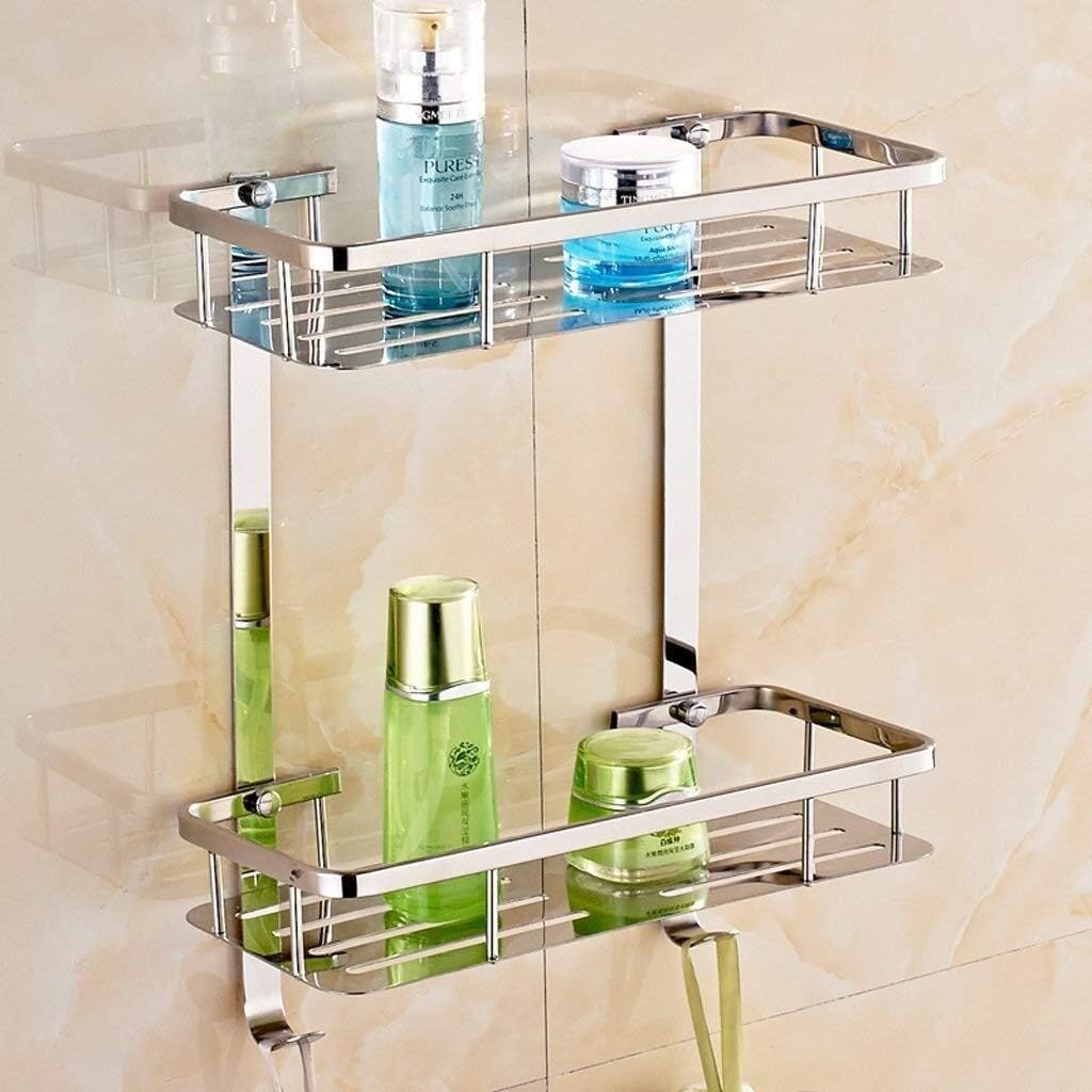 Achysj 2nd Floor Bathroom Rack Large Capacity Shower Caddy