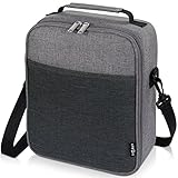 Lifewit Insulated Lunch Box Lunch Bag Fits Lunch Kit Backpack, Thermal Bento Bag for Adults Men Women, Grey