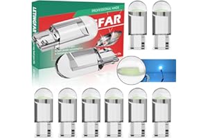 LETINGFAR 194 LED Bulb ice blue Pack of 10, T10 led bulb, 168 2825 W5W T10 Wedge COB LED Replacement Bulbs Error Free for Car Dome Map Door Courtesy License Plate Lights