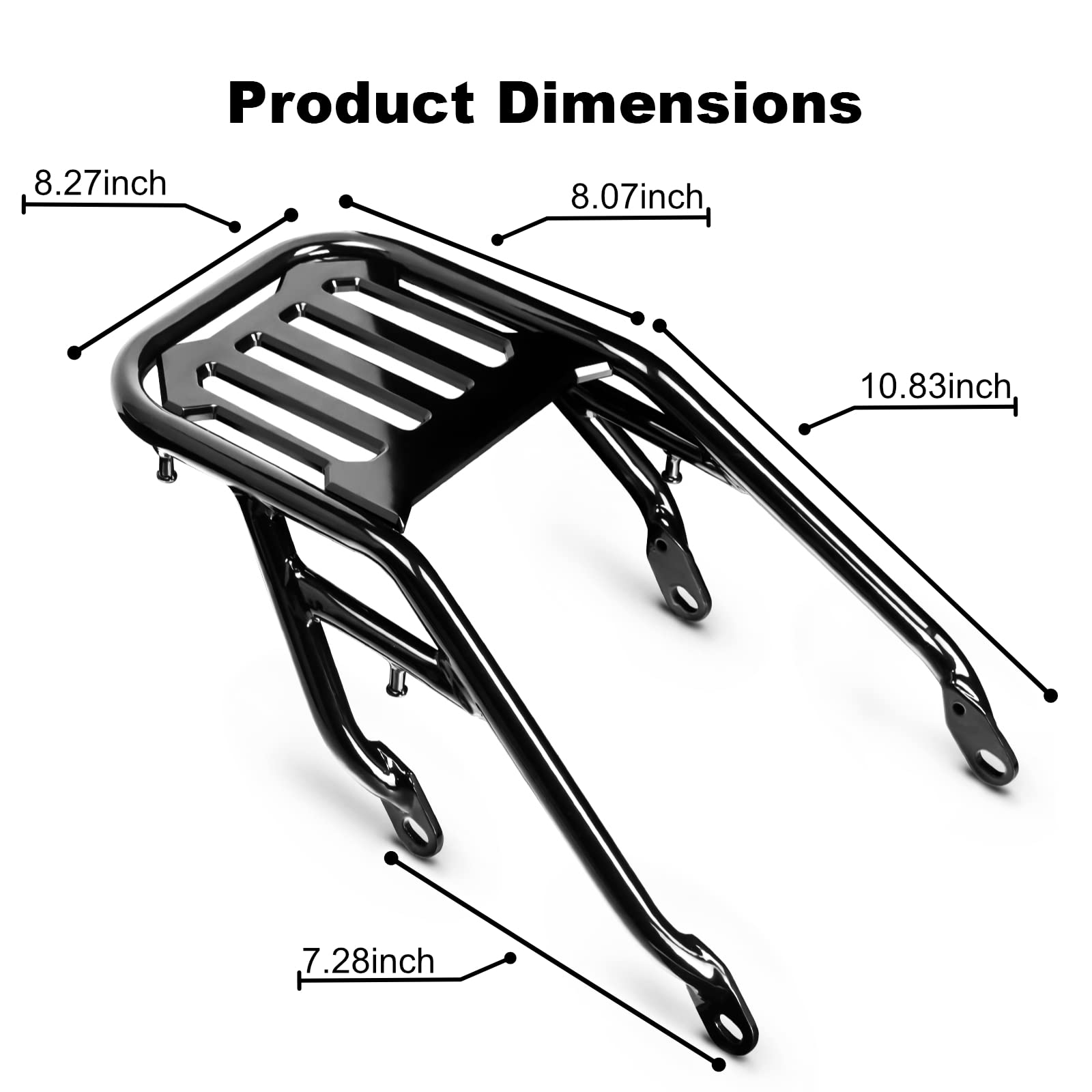 Motorcycle Rear Rack Structure Mua VASTMT Motorcycle Luggage Rear Rack for Rebel CMX 300 / CMX 500 ...