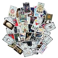 COOLCOOLDE Tarot Stickers 50Pcs Variety Vinyl Car Sticker Motorcycle Bicycle Luggage Decal Graffiti Patches Skateboard Stickers for Laptop Stickers