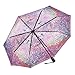 Galleria-Monet's Garden Auto-Open/Close Large Portable Rain Folding Umbrella