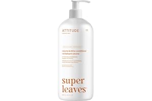 ATTITUDE Volume and Shine Hair Conditioner, Made in Canda, For Thin Hair, Naturally Derived Ingredients, Vegan Detangler, Der