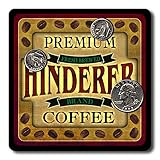 Hinderer Coffee Neoprene Rubber Drink Coasters - 4