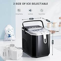 ZAFRO Countertop Ice Maker,Portable Ice Machine