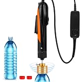 Saladulce Electric Bottle Capping Machine Adjustable Plastic Bottle Capper 70kg/f Handheld Screw Bottle Cap Sealer for 0.39-1.97" Plastic Caps 110V