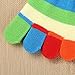 Qianle 3 Pairs Unisex Children Rainbow Split 5 Toes Socks Kids Socks