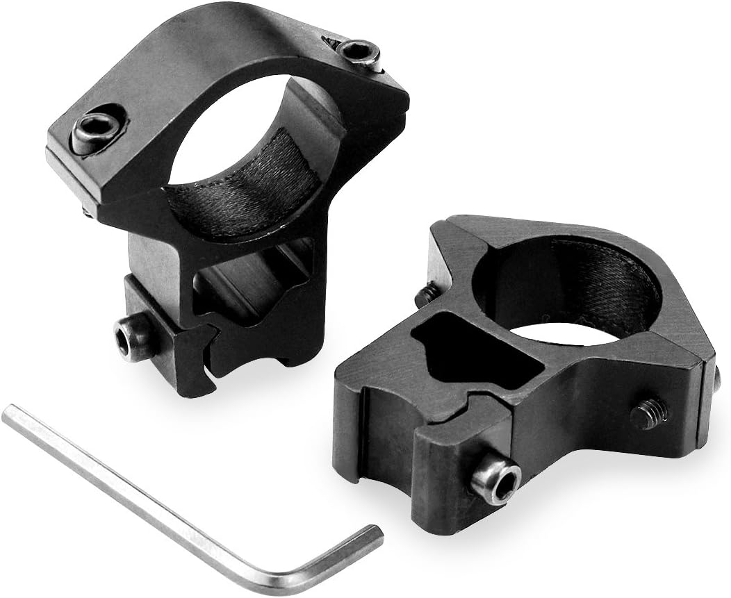 Modkin 11mm Dovetail Scope Mounts for 1'' Scope Tube High Profile for Airguns or Premium .22 Rifles (Set of 2) : Sports & Outdoors