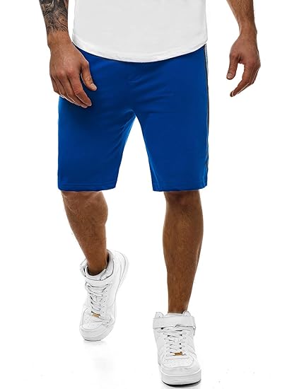 OZONEE Herren Jogg Freizeitshorts Sportshorts Knielang Kurze Hose Shorts Bermudas J.Style AA10