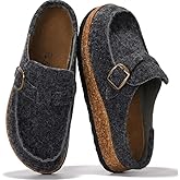 Project Cloud 100% Genuine Leather Moccasin-Style Clogs for Women - Memory Foam and Water Resistant Mules Slip-on - Non-Slip and Durable Clogs Casual Shoes for Women Footwear