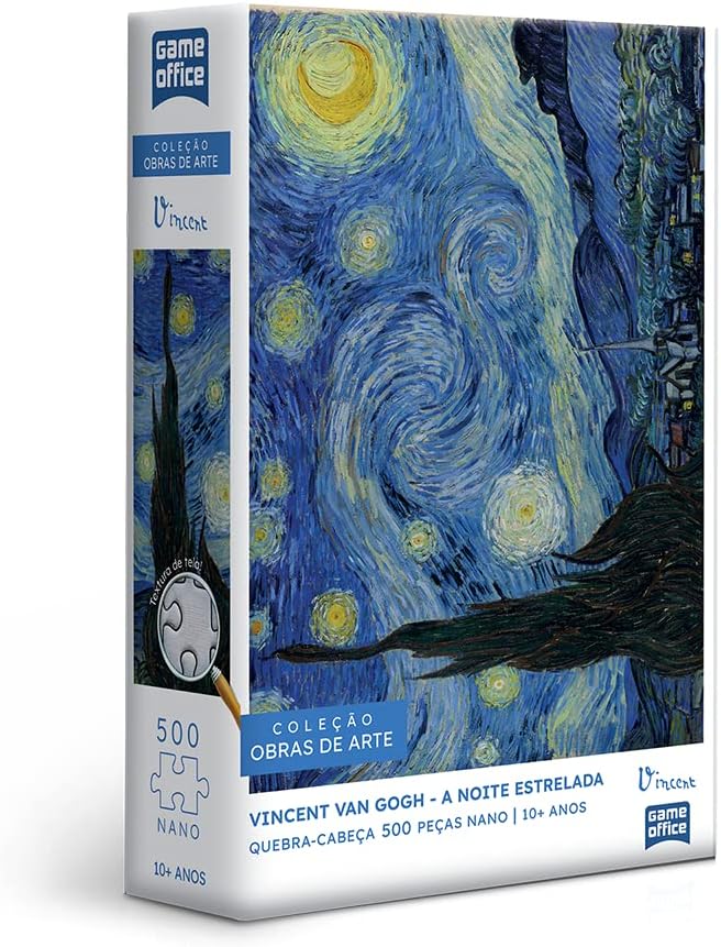 Quebra-cabeça Toyster A Noite Estrelada, 500 peças | Vincent Van Gogh, nano, Game Office