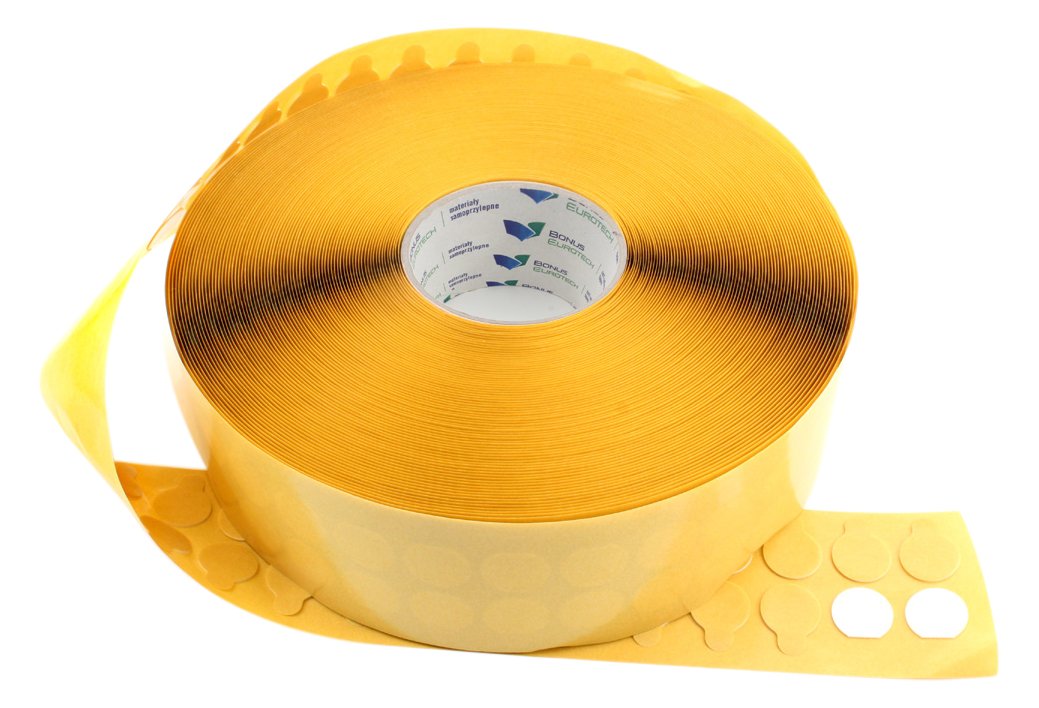 BONUS Eurotech 2XF22.13.0000/028A# Double Sided Adhesive Foam Rings, In The “Fingerlift” Version, Ø 28 mm, White, Thickness: 1 mm, White (Pack of 500)