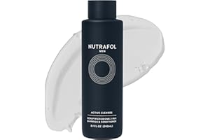 Nutrafol Men’s Shampoo and Conditioner 2-in-1, Cleanses, Hydrates, Unclogs Pores, Improves Hair Volume & Strength, Physician-formulated for Thinning Hair, Color Safe, Sulfate Free - 8.1 Fl Oz Bottle