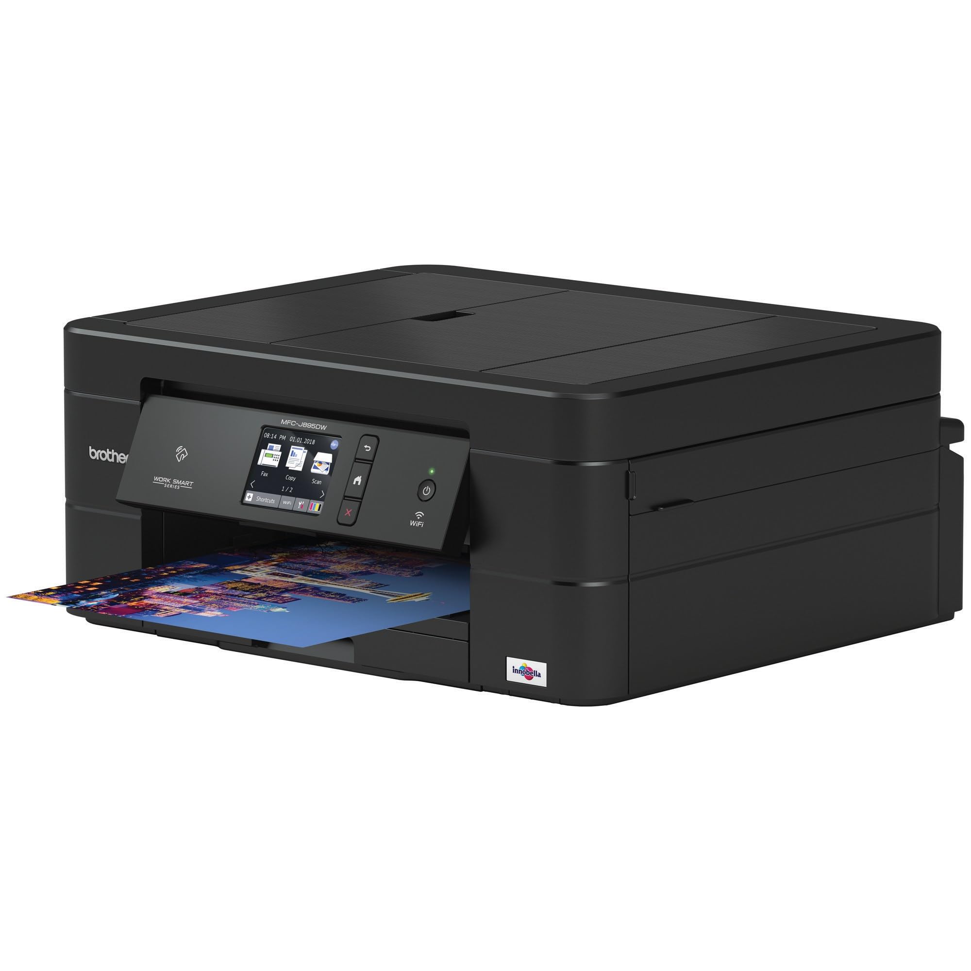 Brother Wireless All-In-One Inkjet Printer, MFC-J895DW, Multi-Function Color , Duplex Printing, NFC One Touch to Connect Mobile Printing, Amazon Dash Replenishment Enabled