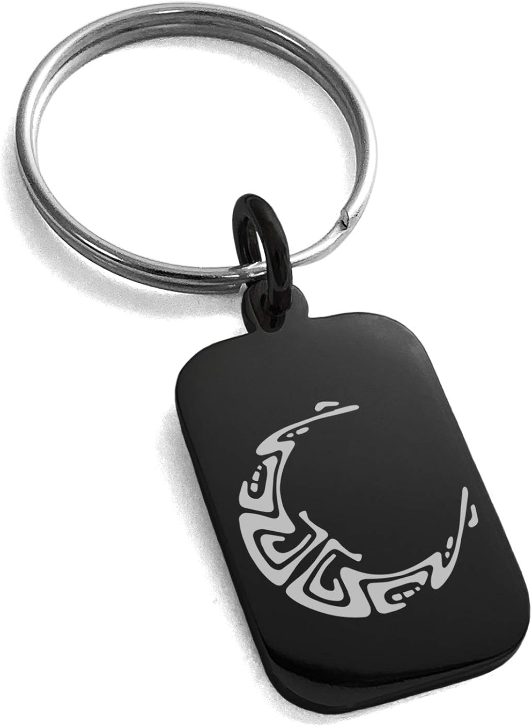 crescent moon dog tag