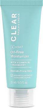 PAULA'S CHOICE Clear Oil-Free Moisturizer, Lightweight Face Moisturizer, Pore-Minimizing Niacinamide, Soothing Antioxidants, Ceramides to Calm Redness, 15 ml (Travel Size)