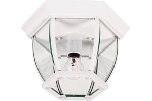 Kenroy Home 16277WH Dural 1-Light Flush Mount, White