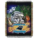 The Northwest Company Officially Licensed NFL Carolina Panthers Home Field Advantage Woven Tapestry Throw Blanket, 48