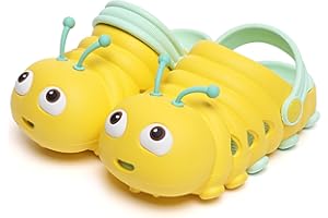 TREEPERI Baby Caterpillar Clogs Boys Girls Cute Sandals Little Kids Light Slip on Shoes Toddler Summer Beach Water Slippers