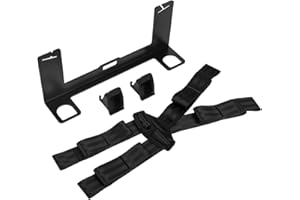 JHKLS Universal Car Seat Mount Bracket Child Safety Tether Anchor Kit Universal ISOFIX Bracket Seat Latch Interface for Most Sedans, Increased Steel Strength, 330*68*134mm, with Fixed Band