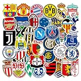 Football Club Logo Stickers Soccer Sports Water Bottles Scrapbook Laptop Cars Skateboard Phone Waterproo Decals 50pcs