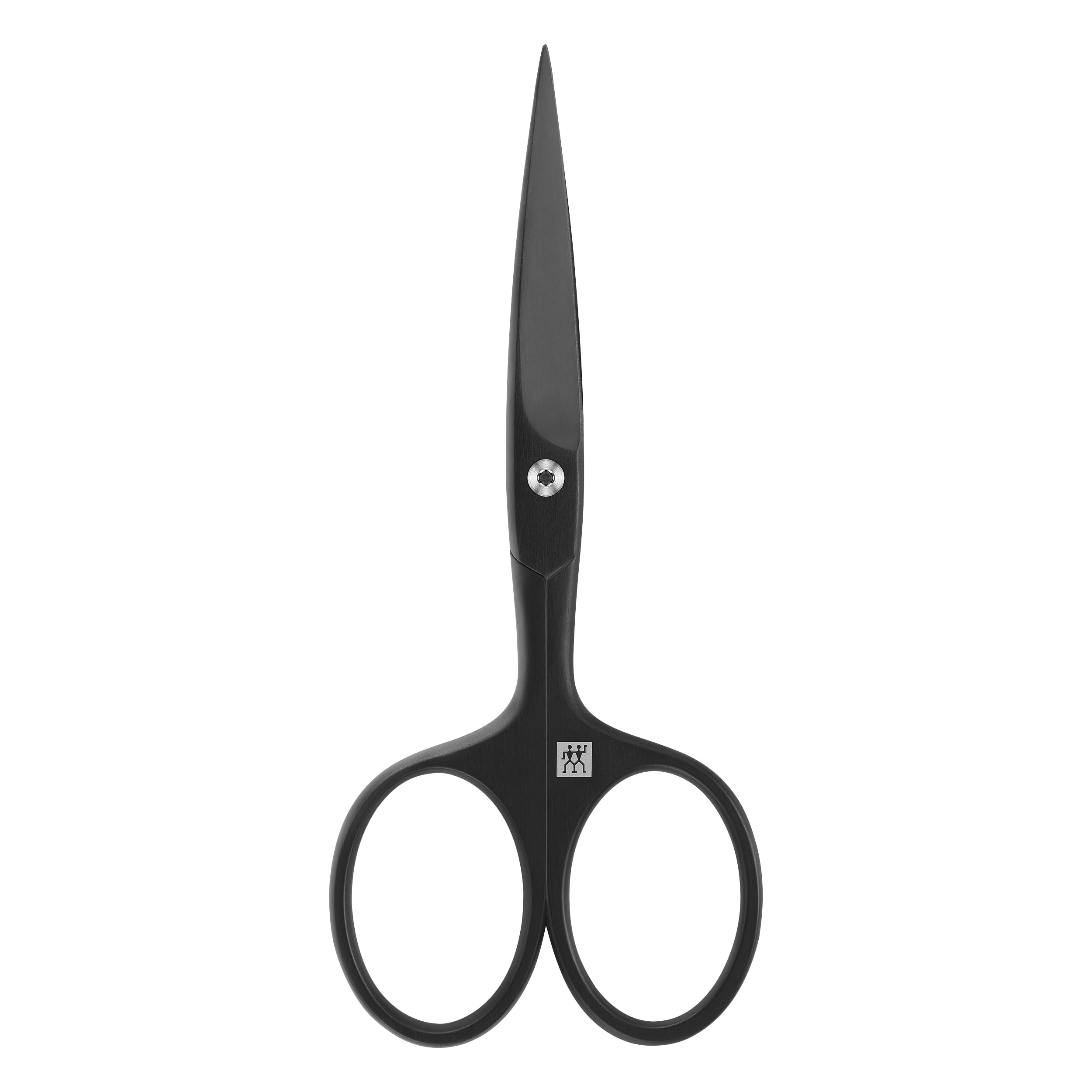 ZWILLING Beard Scissors (with Extended Grip Width, Scratch-Resistant, Straight Edge and Fine Tip), Premium, Black, 115 mm