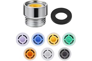 Shower Flow Reducer Limiter Set with 1PCS Restrictor Valve and 7PCS Flow Restrictorfors, Shower Head Flow Restrictor, Water F