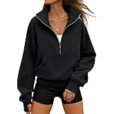 WYNNQUE Womens Sweatshirts Hoodies 2026 Fall Fashion Clothes Half Zip Pullover Cropped Fleece Sweaters Workout Soft Outfits