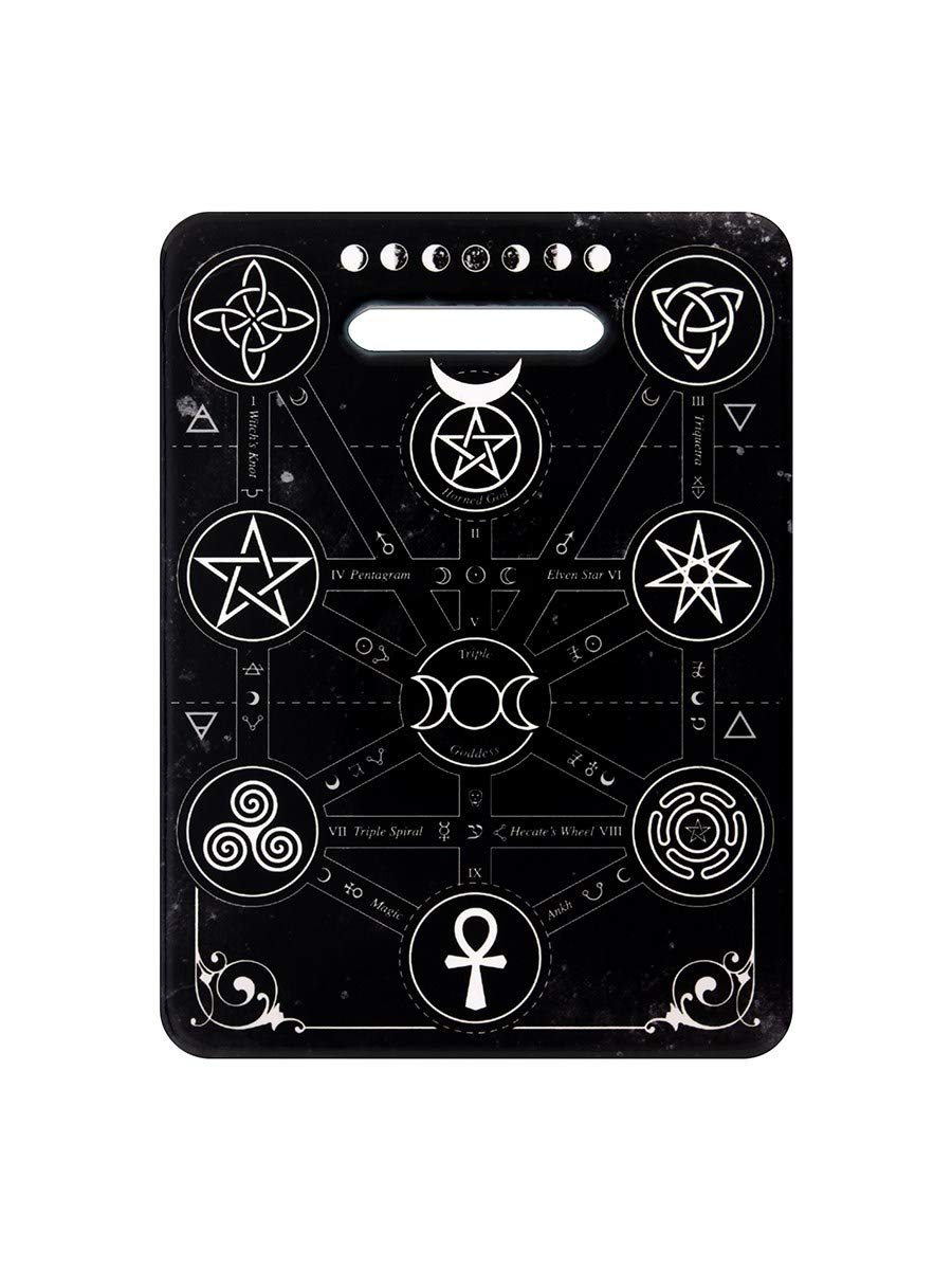 Alchemy of England Magic Symbols Cutting Board Black/White