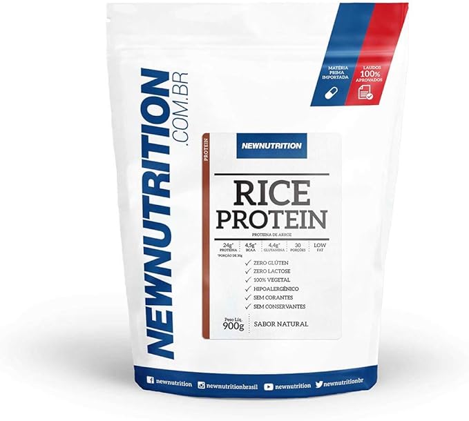 Rice Protein - 900g Natural - NewNutrition, Newnutrition por Newnutrition