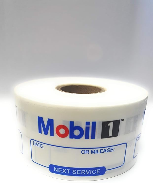 Apss 500 Mobil 1 Oil Change Sticker Reminder Labels Automotive