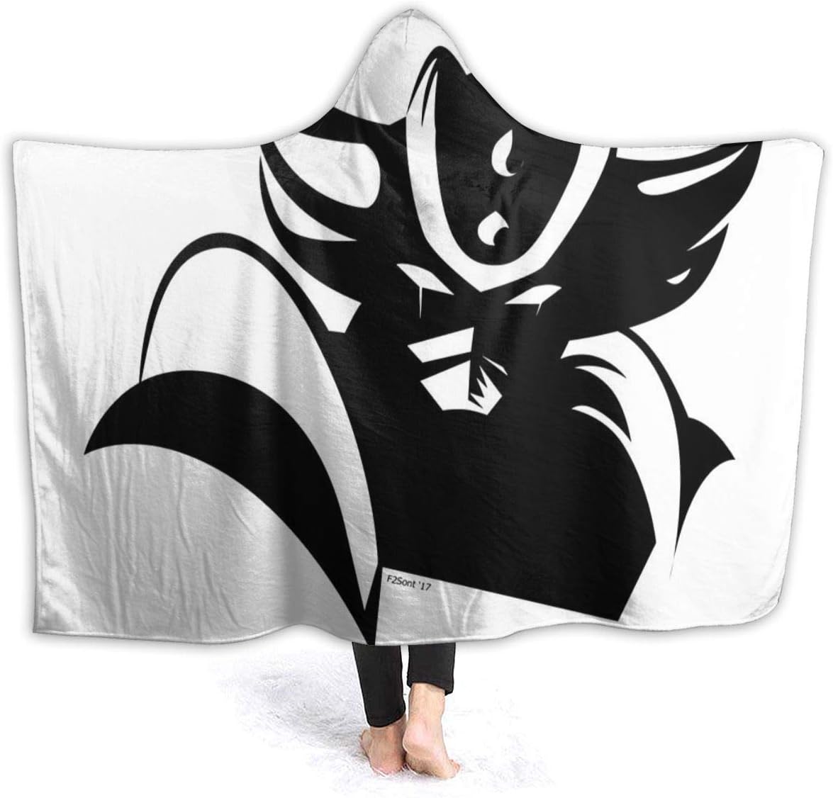 Cupaate Hooded Blanket 3D Grendizer Bust Super Soft Sherpa Fleece Blanket 50"" x40